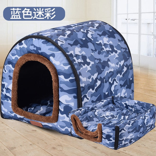 Warm Dog House Soft Foldable  Bed