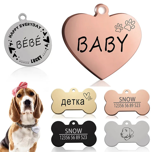 Custom Dog ID Tag Engraved