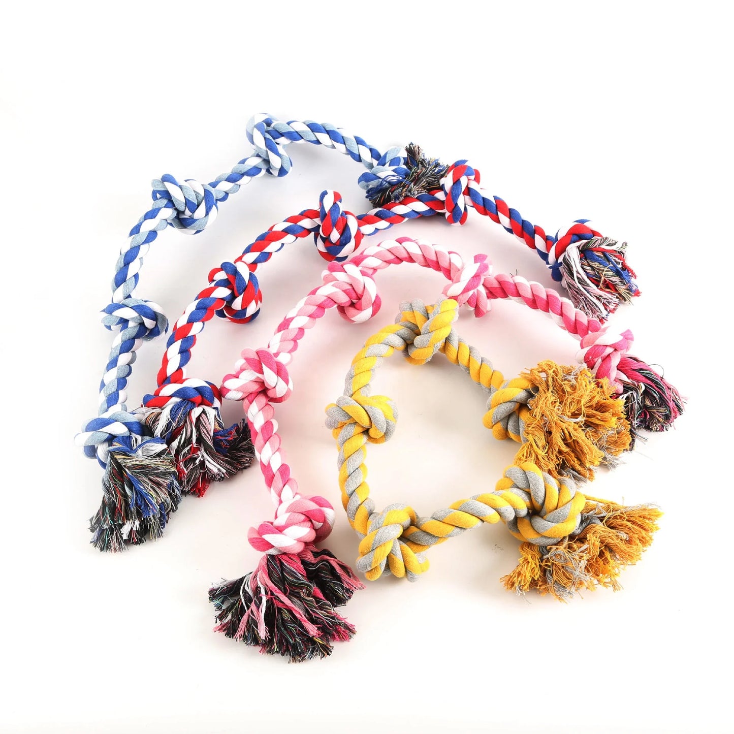 Five Durable Large Dog Cotton Rope Toy