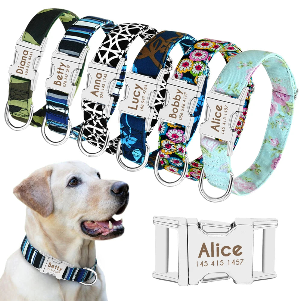 Dog Collar Personalized Nylon