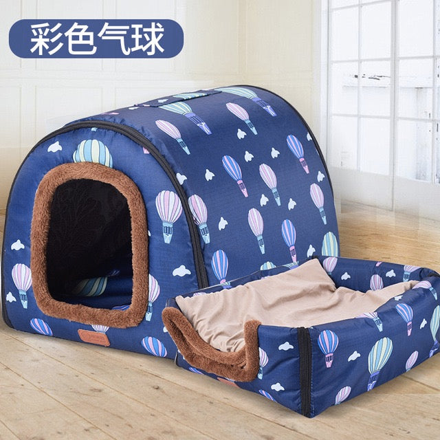 Warm Dog House Soft Foldable  Bed