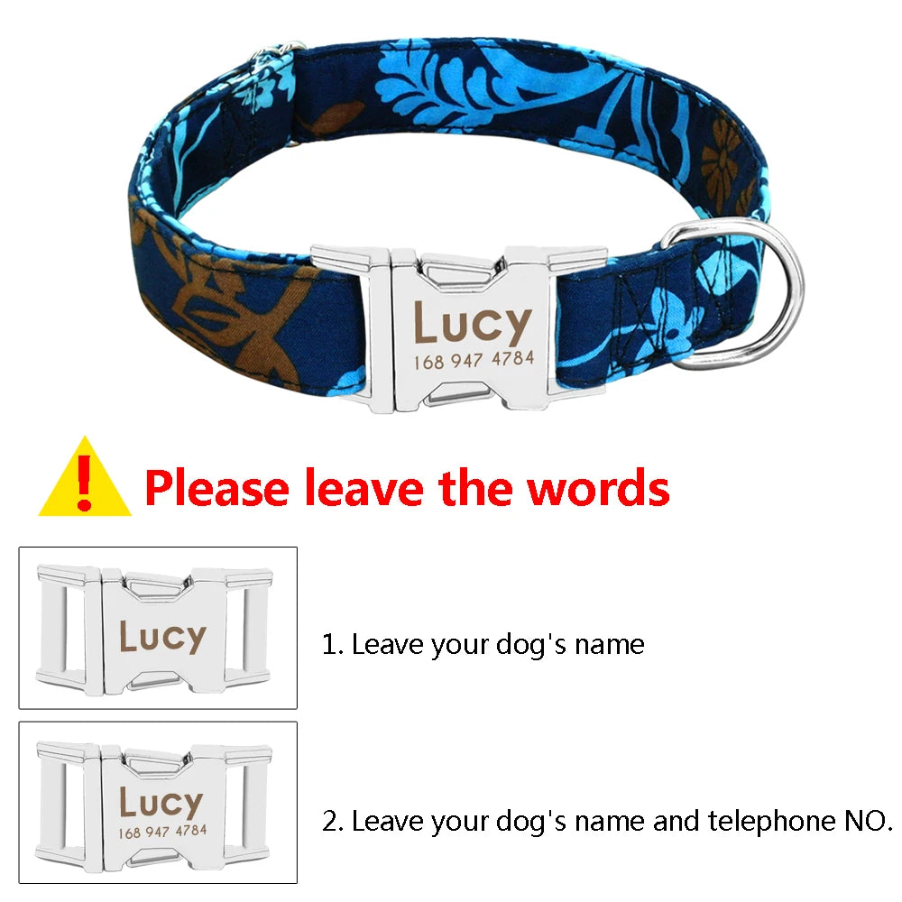 Dog Collar Personalized Nylon